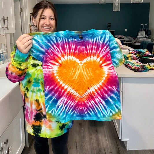 Kids rainbow heart XL