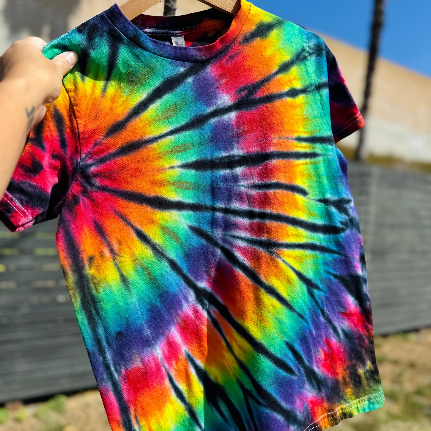 Twisted rainbow kids tee