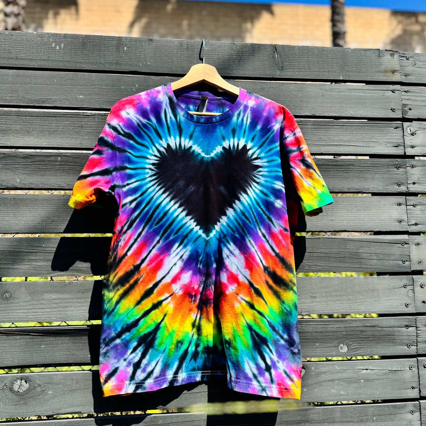 Custom heart tie dye - short sleeve tee